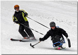 Bi skiing with AbilityPLUS